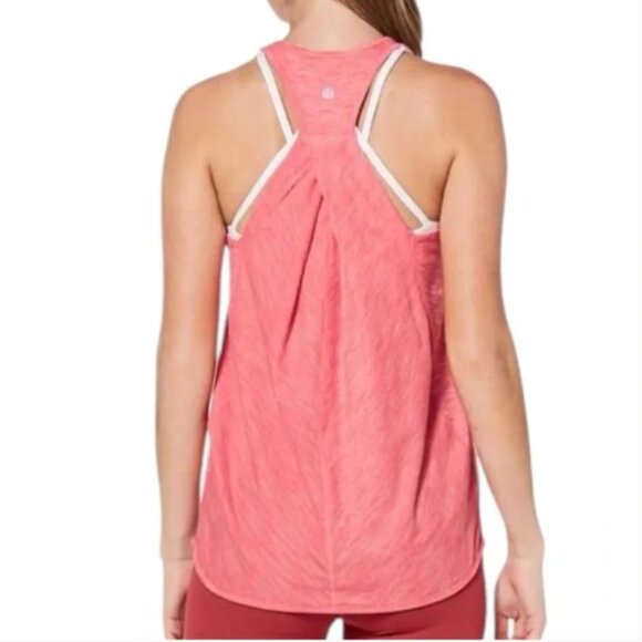 lululemon - Heathered Glossy Pink - Essential Racerback Tank Top - Size 4 - Picture 2 of 8